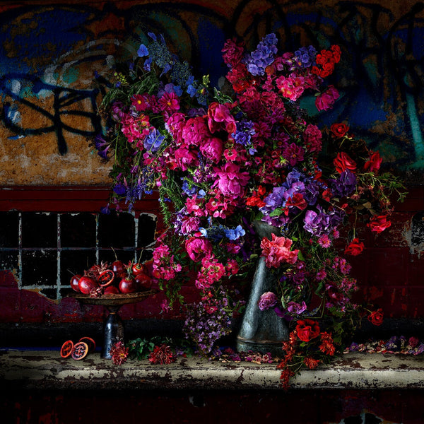 Chrysanthemums and Tamarillos